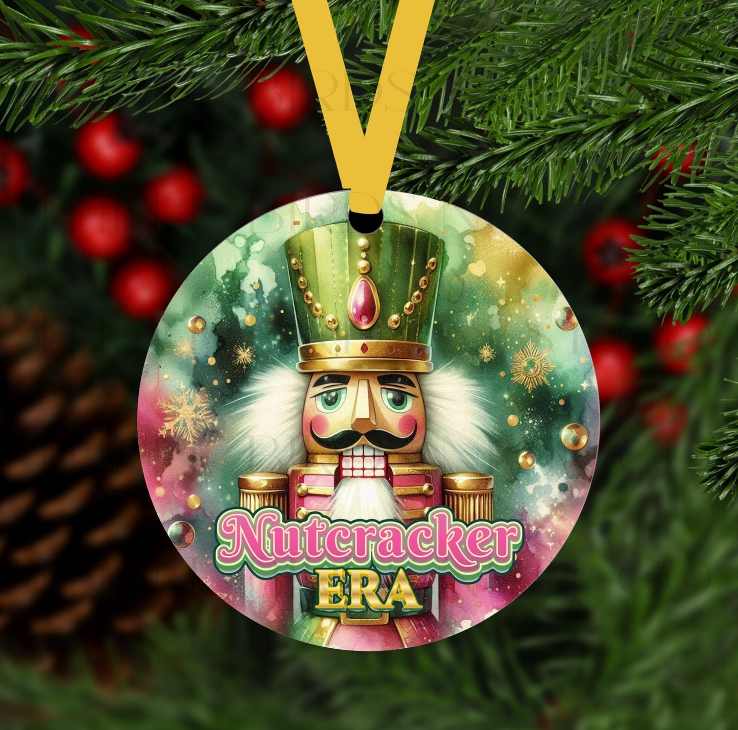 Nutcracker Era Double-Sided Metal Christmas Ornament
