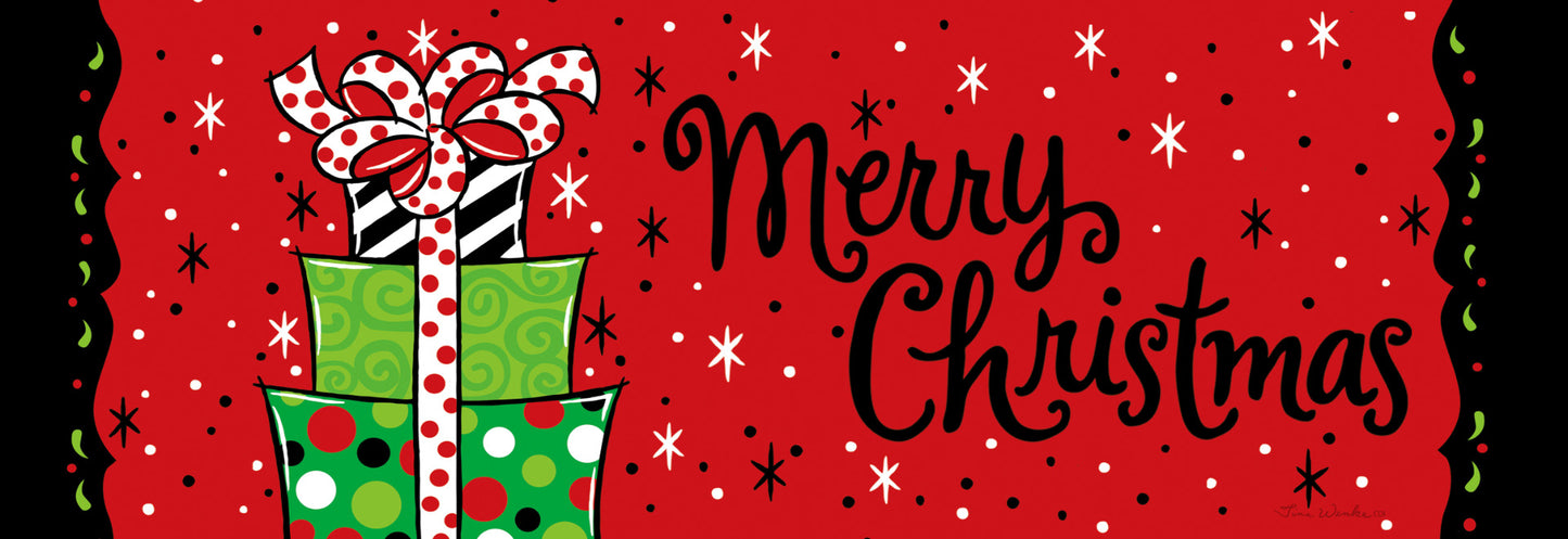 Merry Christmas Bright Gifts- PVC All Weather Sign