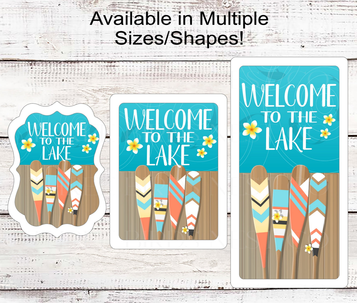 Welcome to the Lake Wreath Sign - Oars Decor - Dock Decor - Life is Better at the Lake House