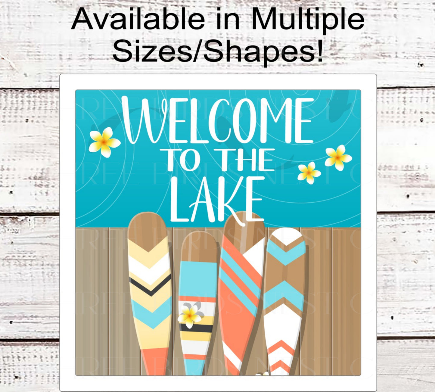 Welcome to the Lake Wreath Sign - Oars Decor - Dock Decor - Life is Better at the Lake House