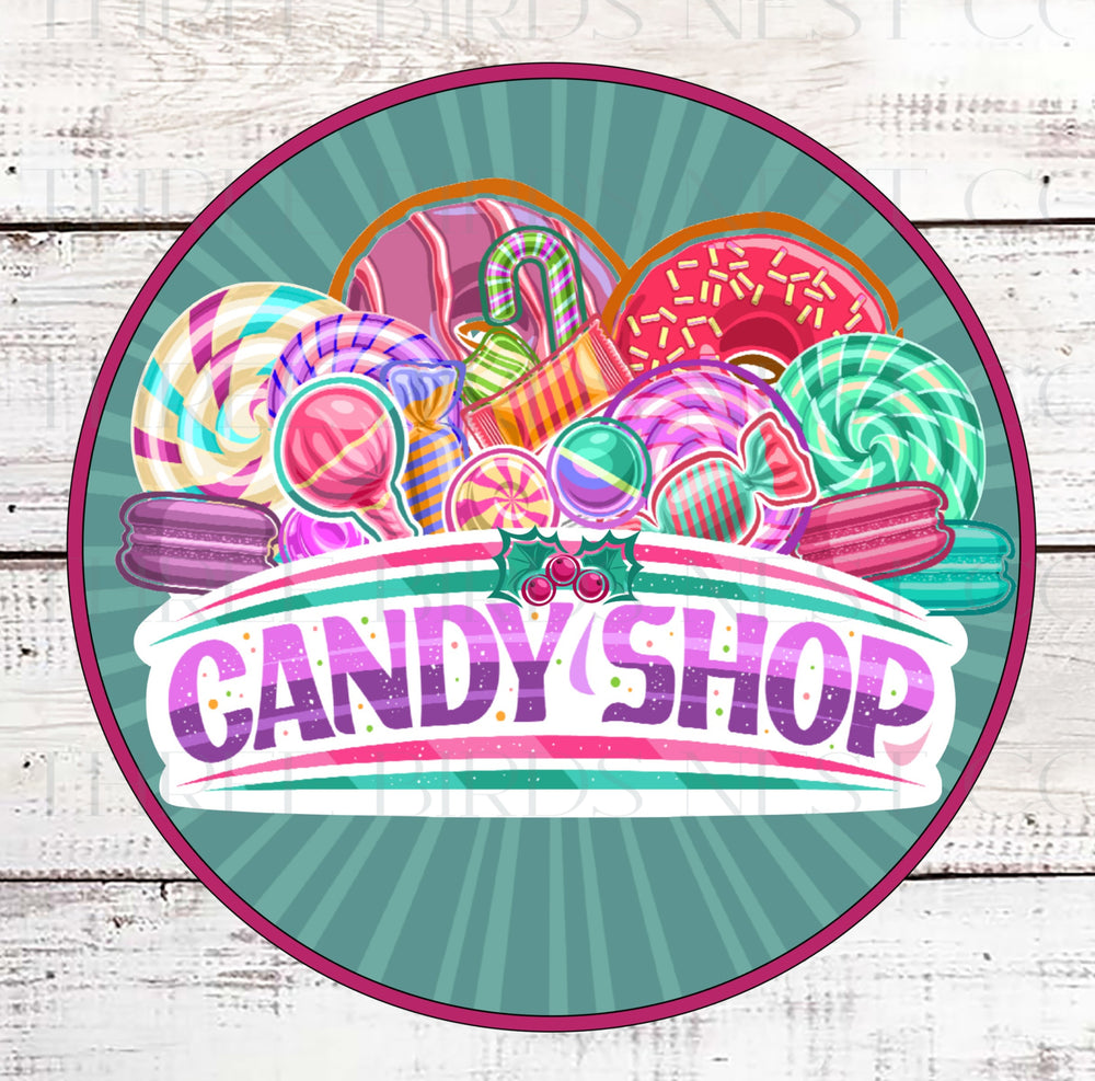 From Stash to Cash Challenge- Christmas Candy Shop Sign