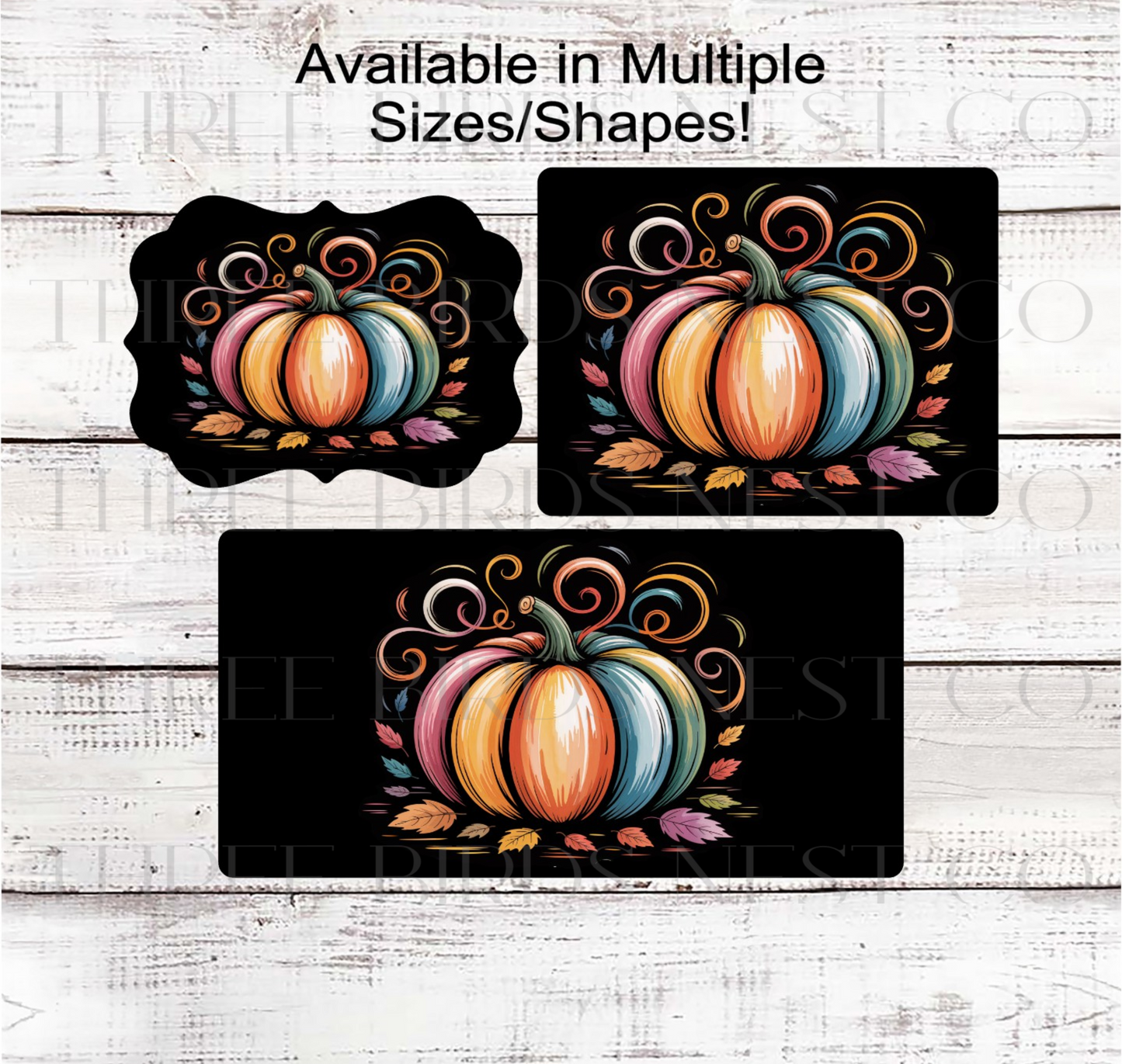 Fall Wreath Sign, Pastel Pumpkin- FT2166