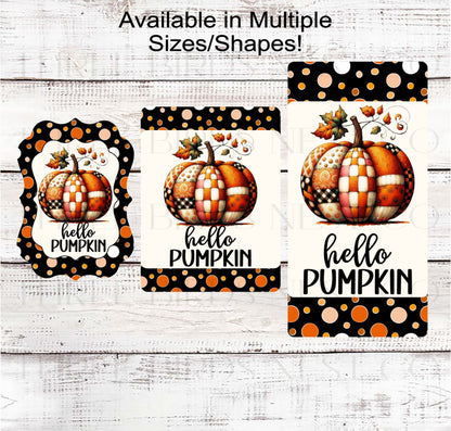 Welcome Wreath Sign, Hello Pumpkin- FT2164
