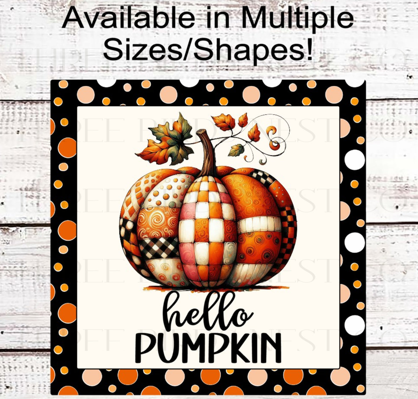 Welcome Wreath Sign, Hello Pumpkin- FT2164