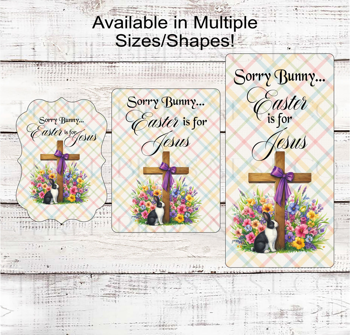 Easter is for Jesus - He is Risen Wreath Sign - Easter Wreath Signs - Cross Signs