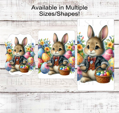 Easter Bunny Wreath Sign - Easter Eggs
