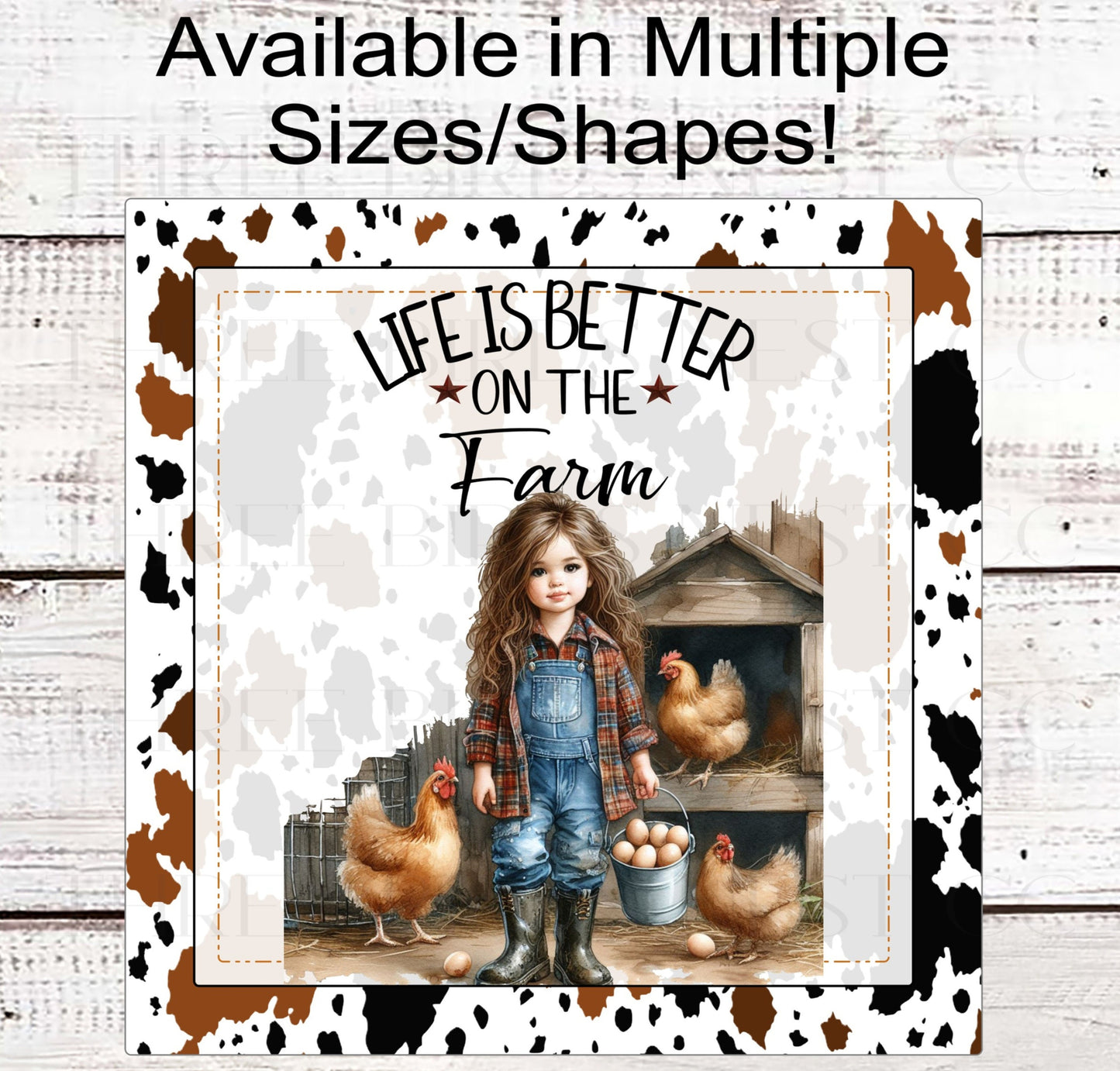 Life is Better on the Farm Wreath Sign - Farm Fresh Eggs - Chicken Coop - Farm Girl - Barn Sign