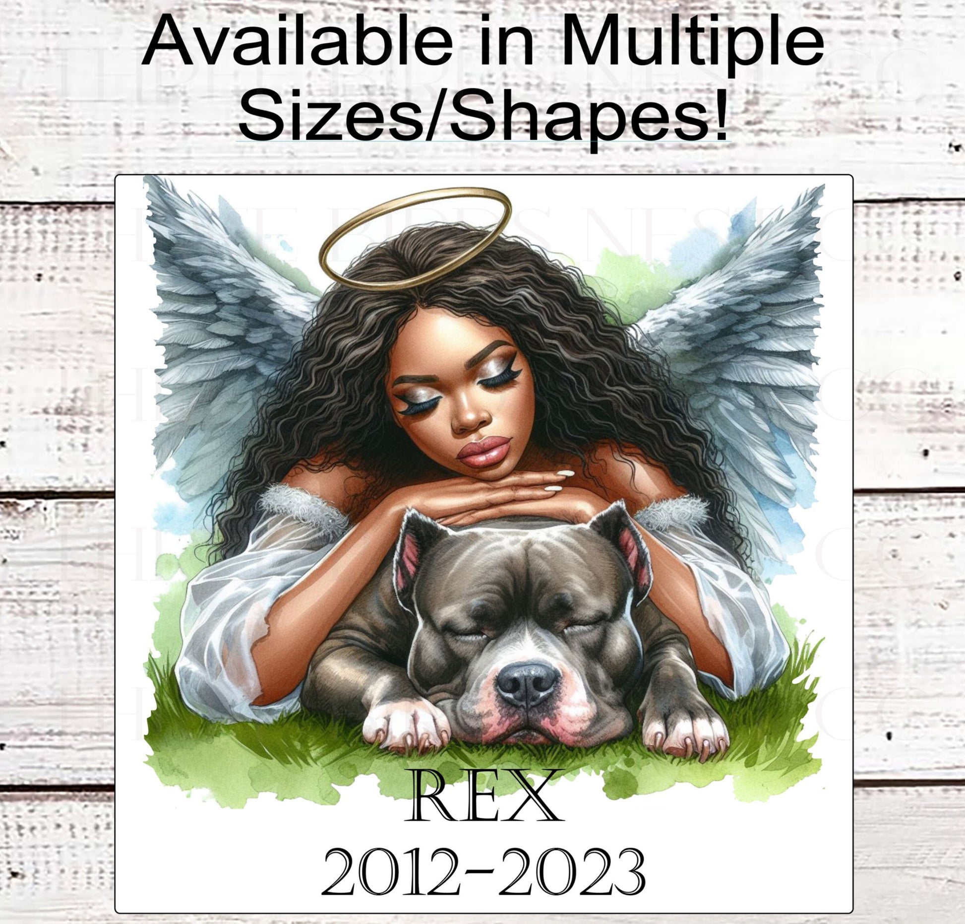 Dog Wreath Signs - Pet Memorial Sign - Angel Sign - Dog Remembrance