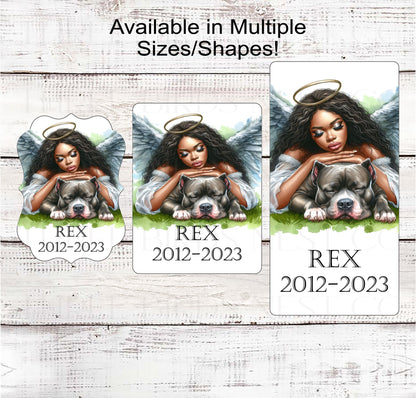 Dog Wreath Signs - Pet Memorial Sign - Angel Sign - Dog Remembrance