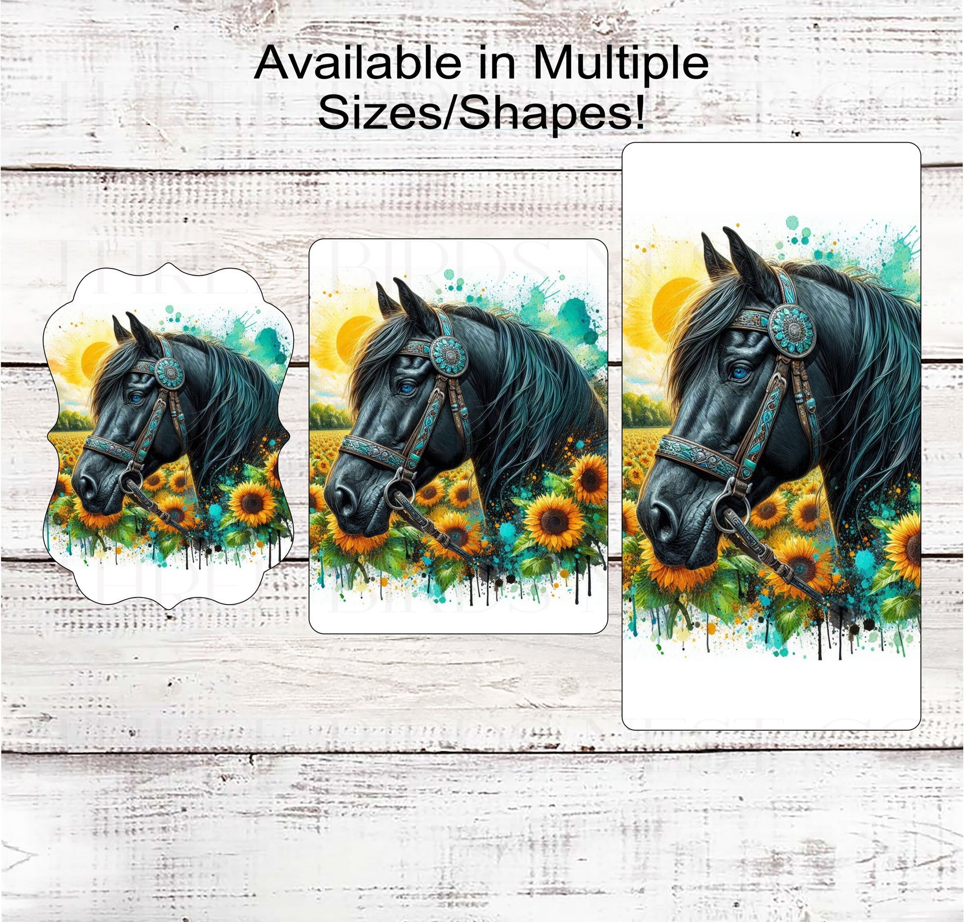 Horse Wreath Sign - Floral Wreath Sign - Rustic Farmhouse Welcome Sign - Threebirdsnestco