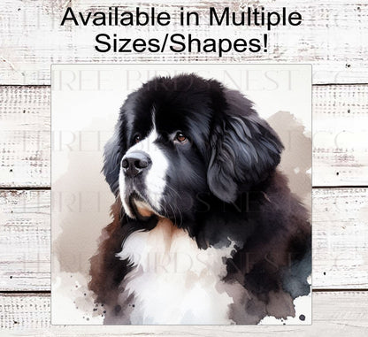 Landseer Newfoundland Dog Wreath Sign - Everyday Wreath Sign - Dog Lover - Pet Signs