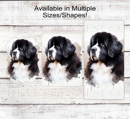 Landseer Newfoundland Dog Wreath Sign - Everyday Wreath Sign - Dog Lover - Pet Signs