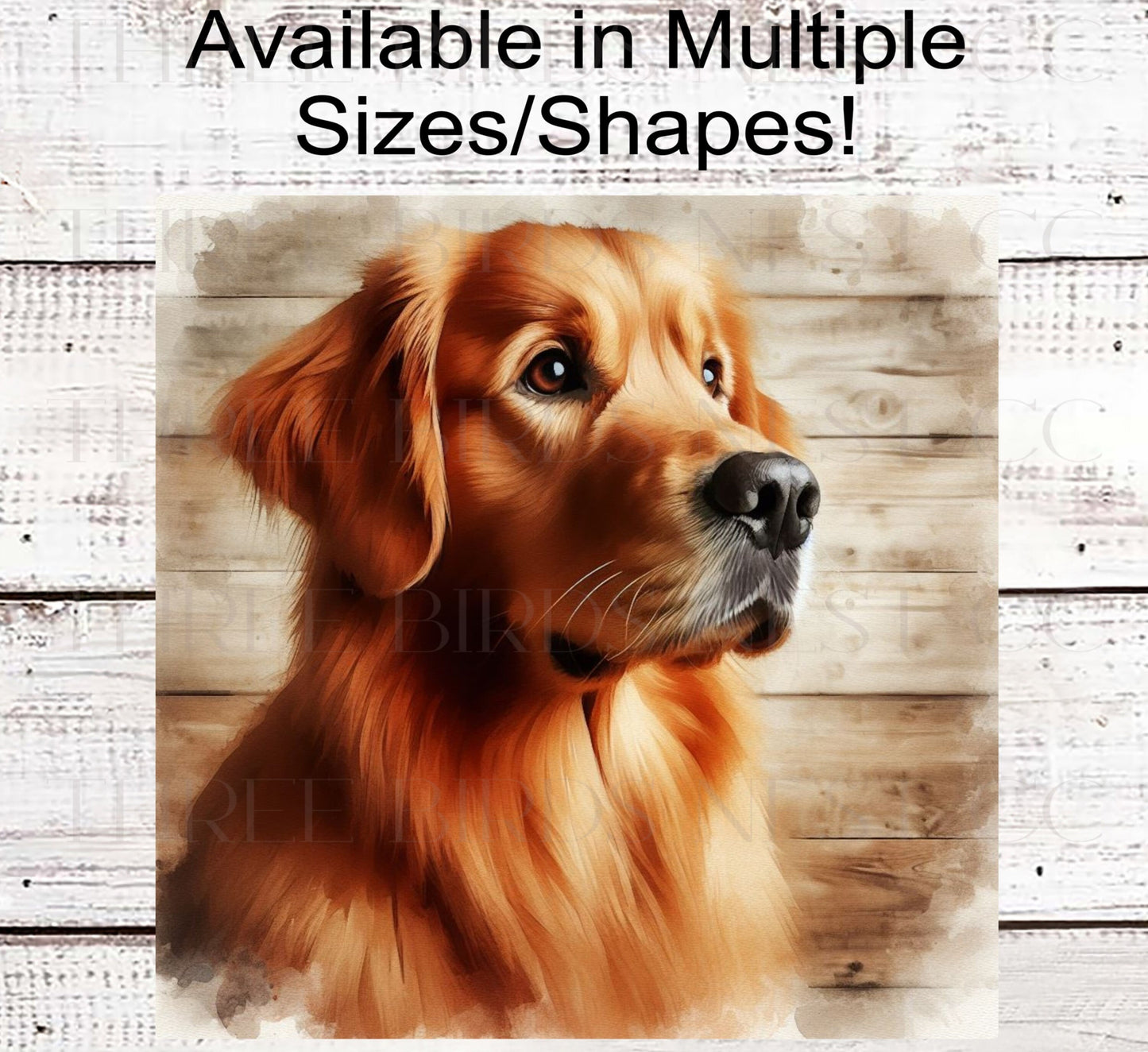 Golden Retriever Dog Wreath Sign - Everyday Wreath Sign - Dog Lover - Pet Signs