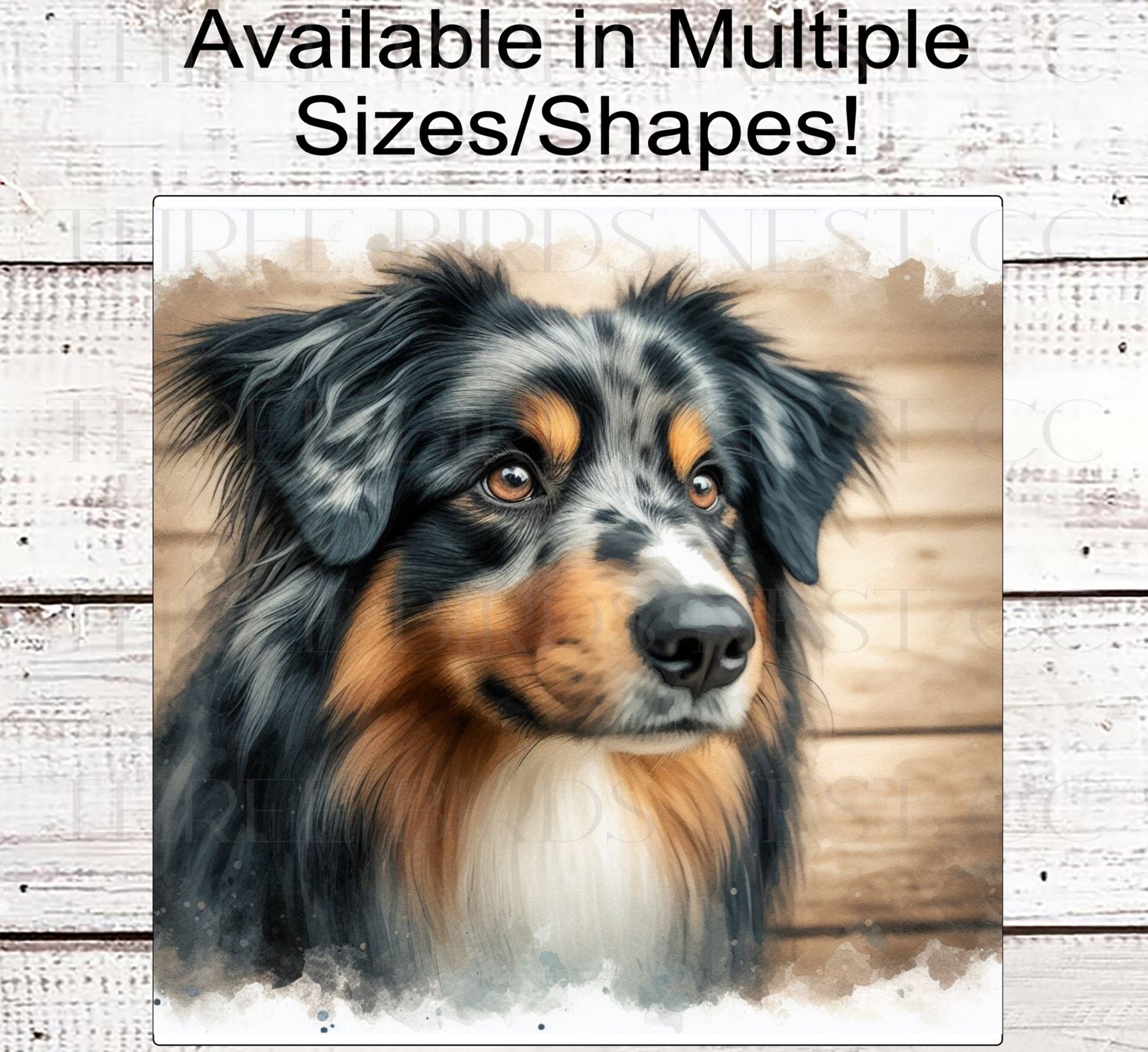 Australian Shepherd Dog Wreath Sign - Everyday Wreath Sign - Dog Lover - Pet Signs