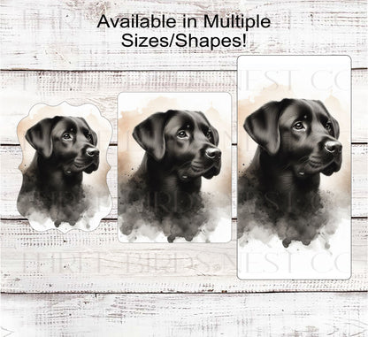Labrador Retriever Dog Wreath Sign - Black Lab - Everyday Wreath Sign - Dog Lover - Pet Signs