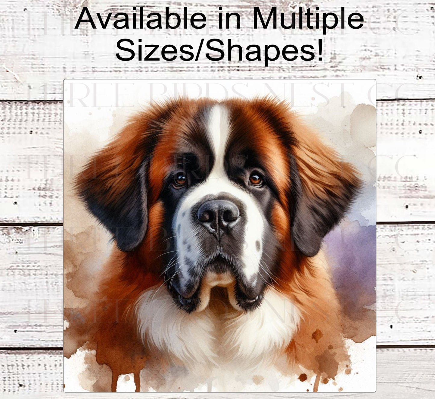 Saint Bernard Dog Wreath Sign - St Bernard - Everyday Wreath Sign - Dog Lover - Pet Signs