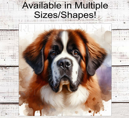 Saint Bernard Dog Wreath Sign - St Bernard - Everyday Wreath Sign - Dog Lover - Pet Signs
