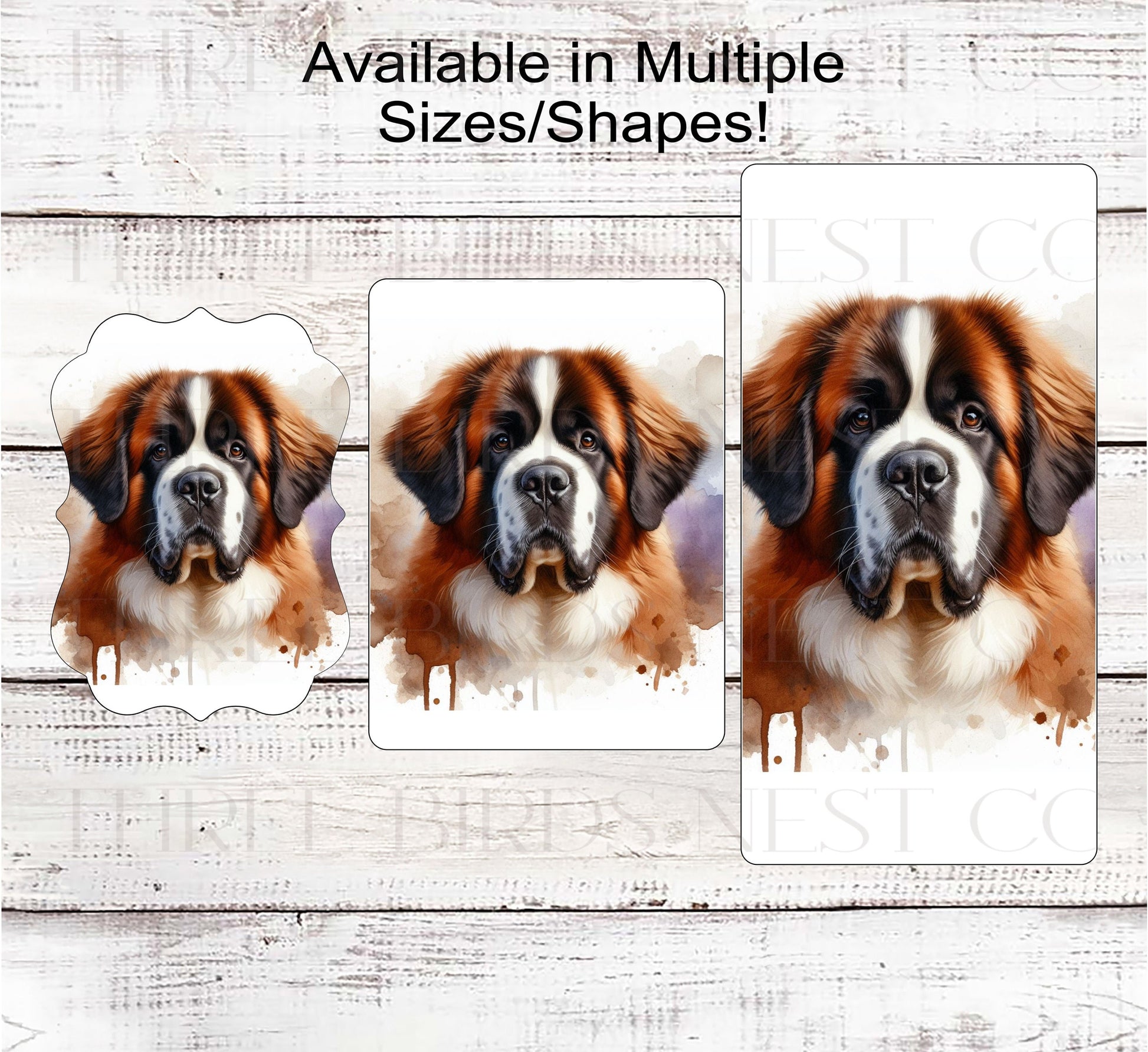Saint Bernard Dog Wreath Sign - St Bernard - Everyday Wreath Sign - Dog Lover - Pet Signs