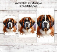 
              Saint Bernard Dog Wreath Sign - St Bernard - Everyday Wreath Sign - Dog Lover - Pet Signs
            