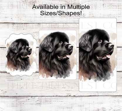 Black Newfoundland Dog Wreath Sign - Everyday Wreath Sign - Dog Lover - Pet Signs