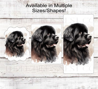 
              Black Newfoundland Dog Wreath Sign - Everyday Wreath Sign - Dog Lover - Pet Signs
            