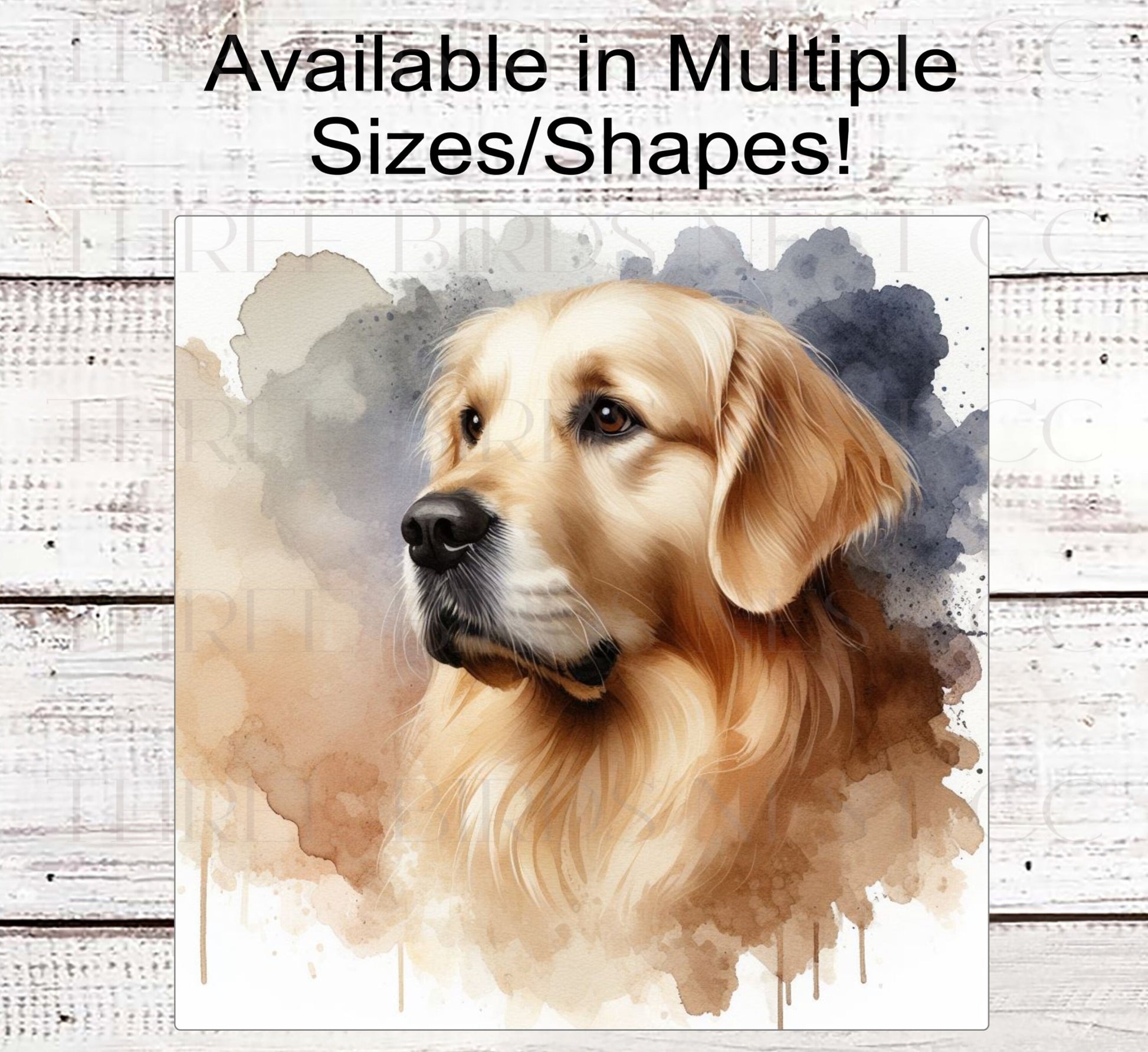 Golden Retriever Dog Wreath Sign - Everyday Wreath Sign - Dog Lover - Pet Signs