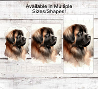 
              Leonberger Dog Wreath Sign - Everyday Wreath Sign - Dog Lover - Pet Signs
            