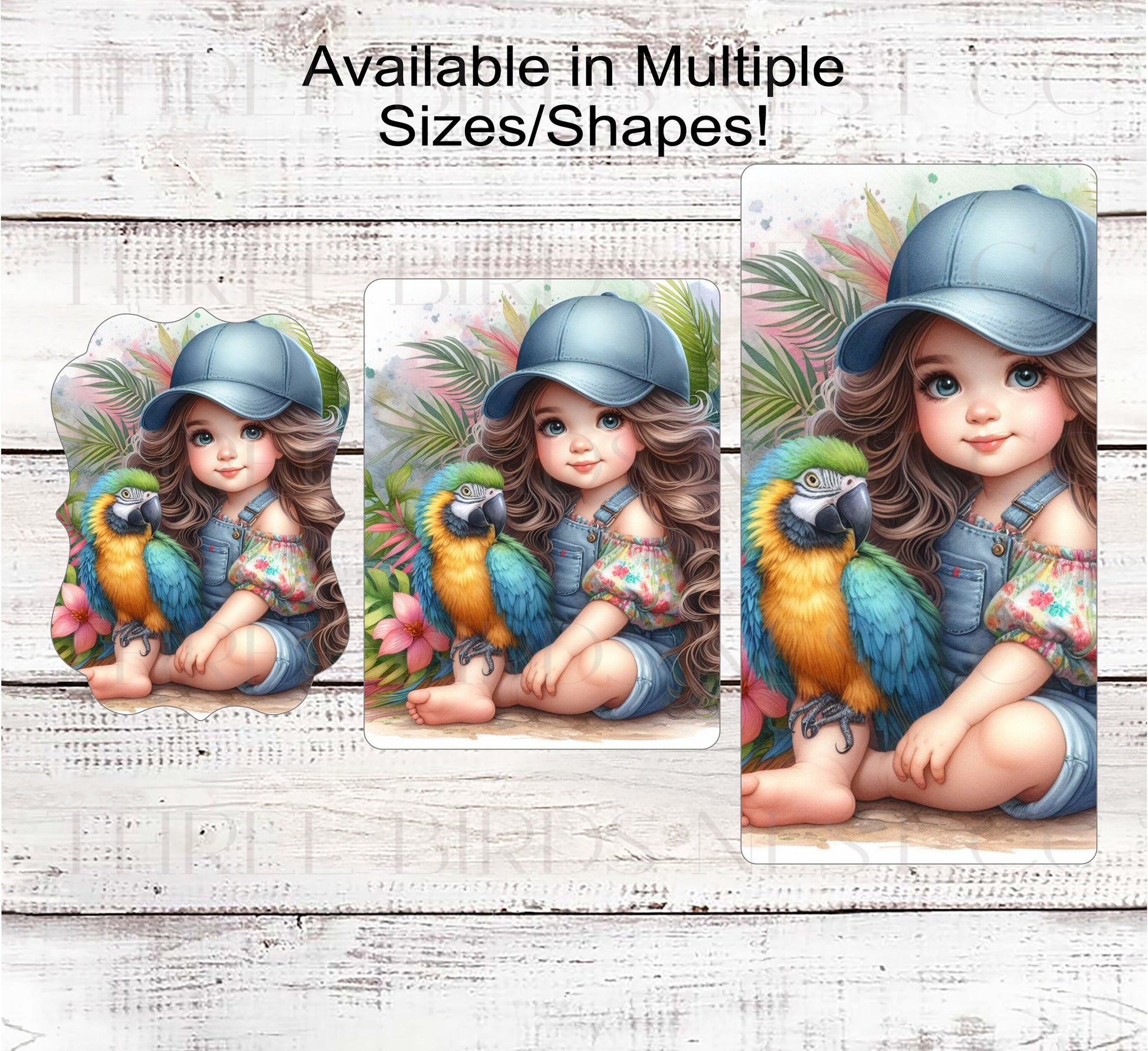 Blue and Gold Macaw Sign - Childrens Sign - Tropical Decor - Bird Lover