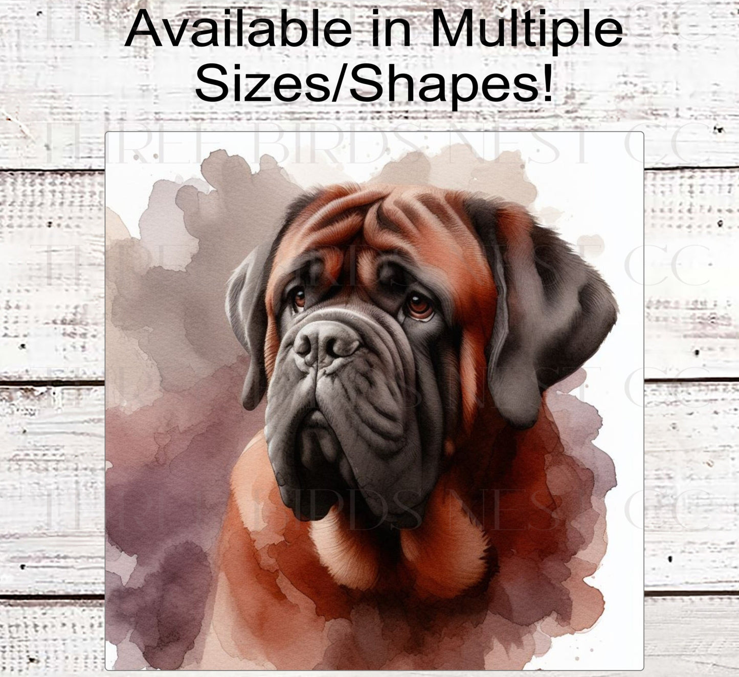 Mastiff Dog Wreath Sign - Everyday Wreath Sign - Dog Lover - Pet Signs