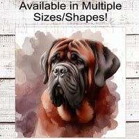 Mastiff Dog Wreath Sign - Everyday Wreath Sign - Dog Lover - Pet Signs