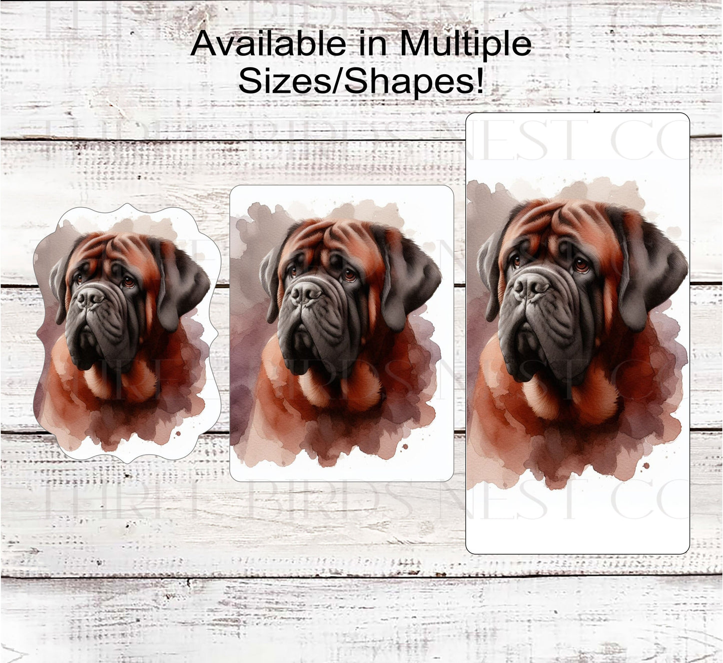 Mastiff Dog Wreath Sign - Everyday Wreath Sign - Dog Lover - Pet Signs