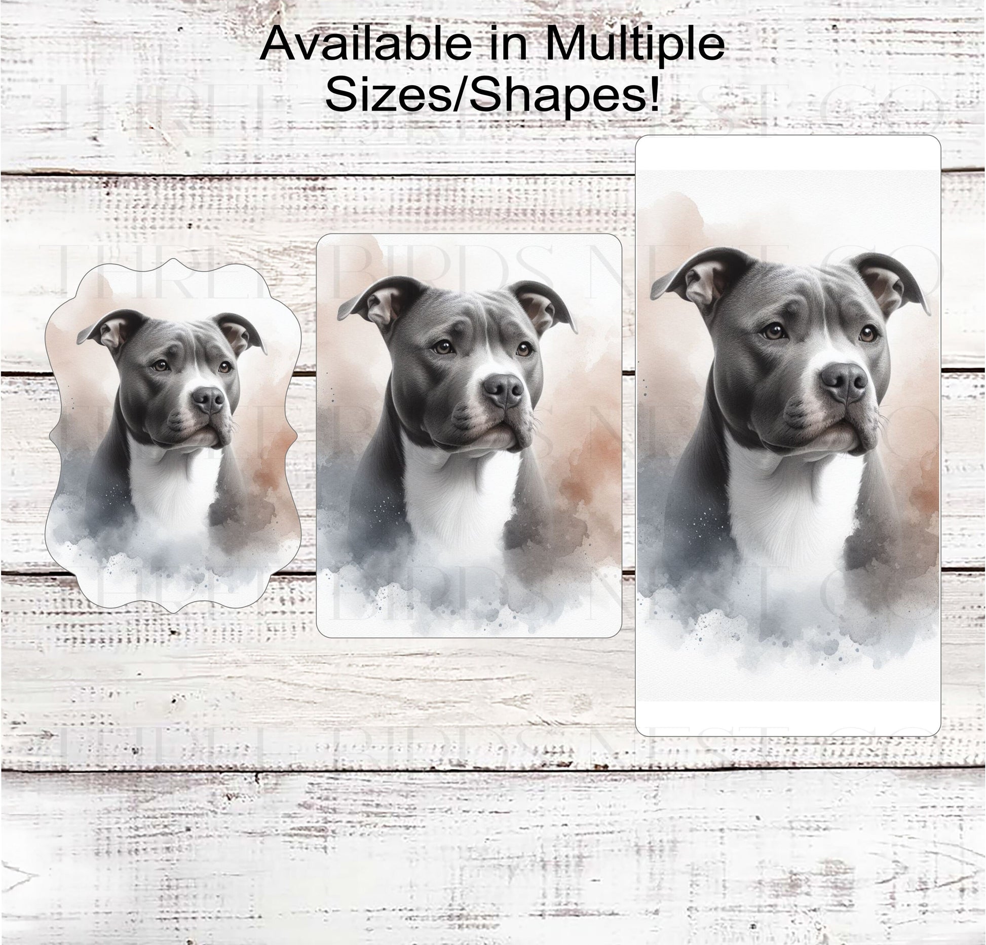 Staffordshire Terrier Dog Wreath Sign - Everyday Wreath Sign - Pit Bull Dog Lover - Pet Signs