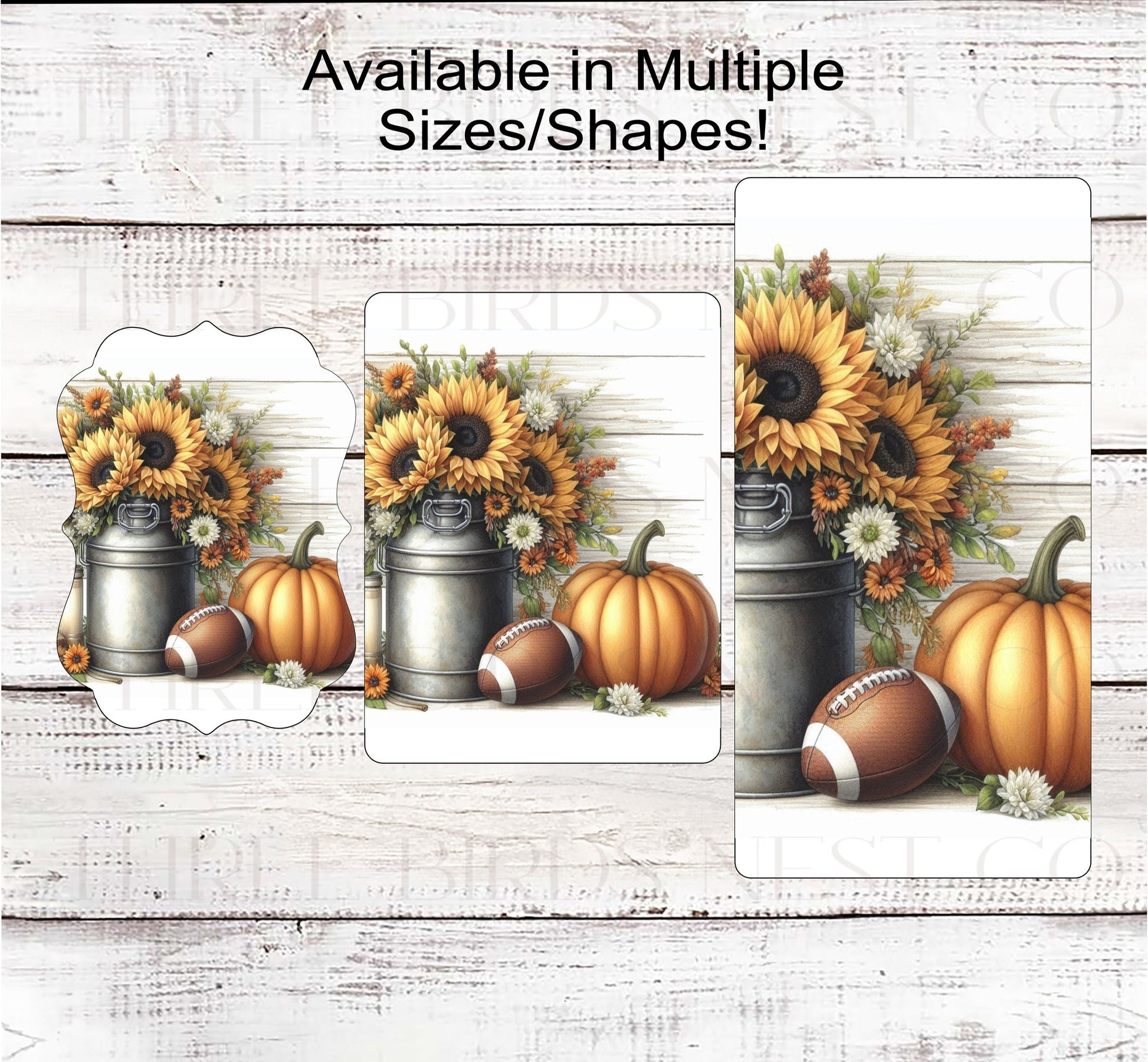 Sunflower and Football Welcome Wreath Sign - Farmhouse Wreath Sign - Fall Welcome Sign - Sunflowers Decor