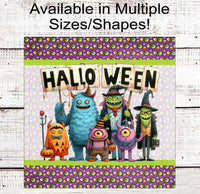 
              Monsters Halloween Wreath Sign - Eye Balls Sign - Cute Halloween Decor
            