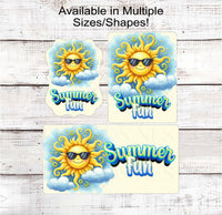 
              Summer Wreath Sign - Tropical Wreath Sign - Beach Wreath Sign - Welcome Wreath Sign - Flip Flops Sign - Beach Welcome Sign
            