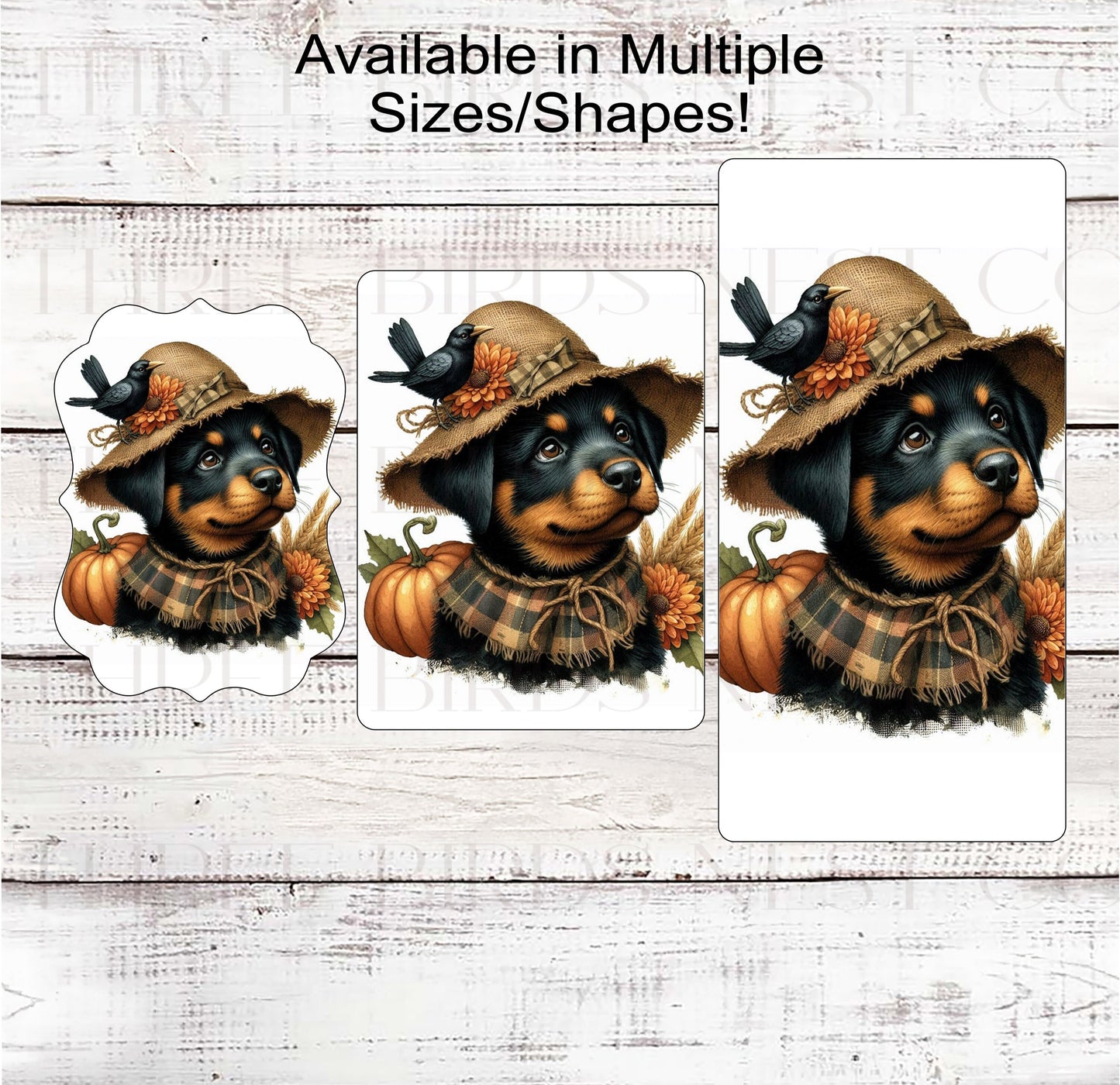 Fall Dog Wreath Sign - Rottweiler Dog - Rottie Lover - Pumpkins Sign - Welcome to Our Patch