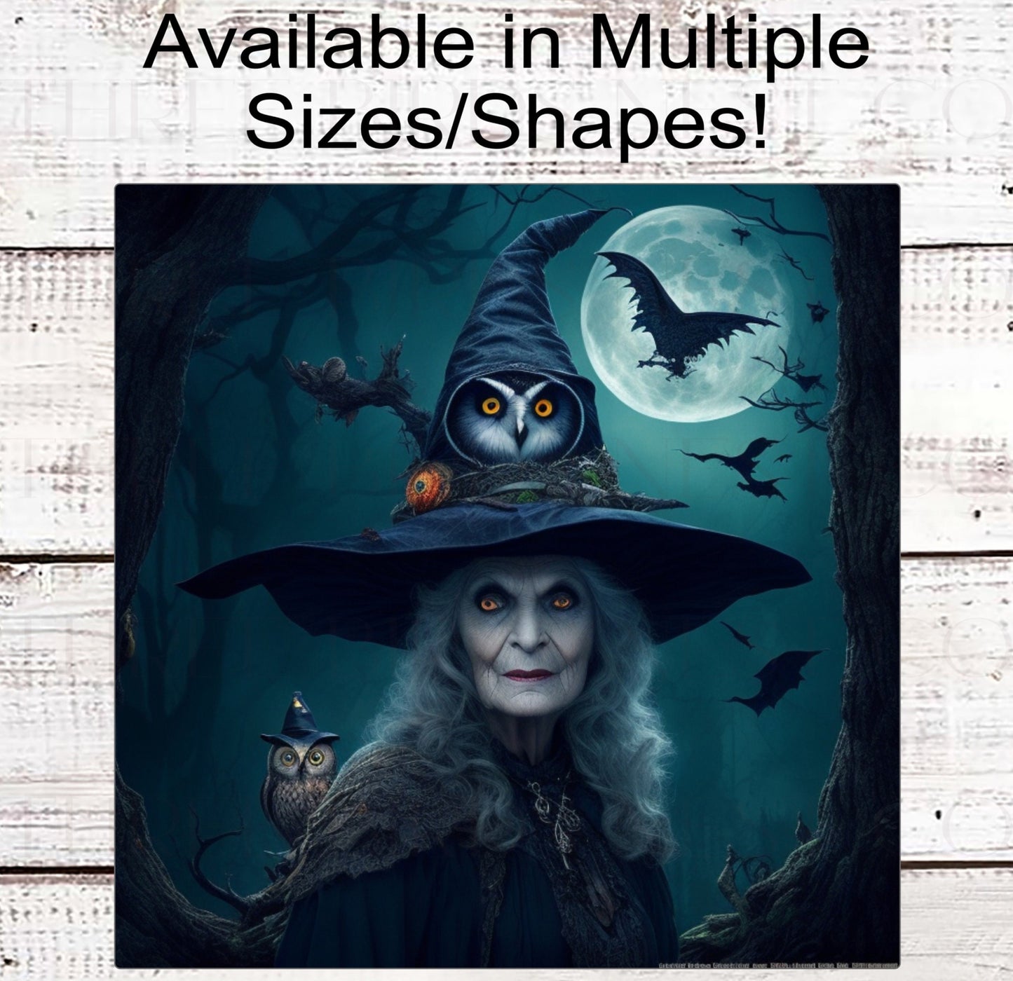 Halloween Witch Wreath Sign - Owl Decor - If the Shoe Fits - Spooky Halloween Decor - Haunted Forest