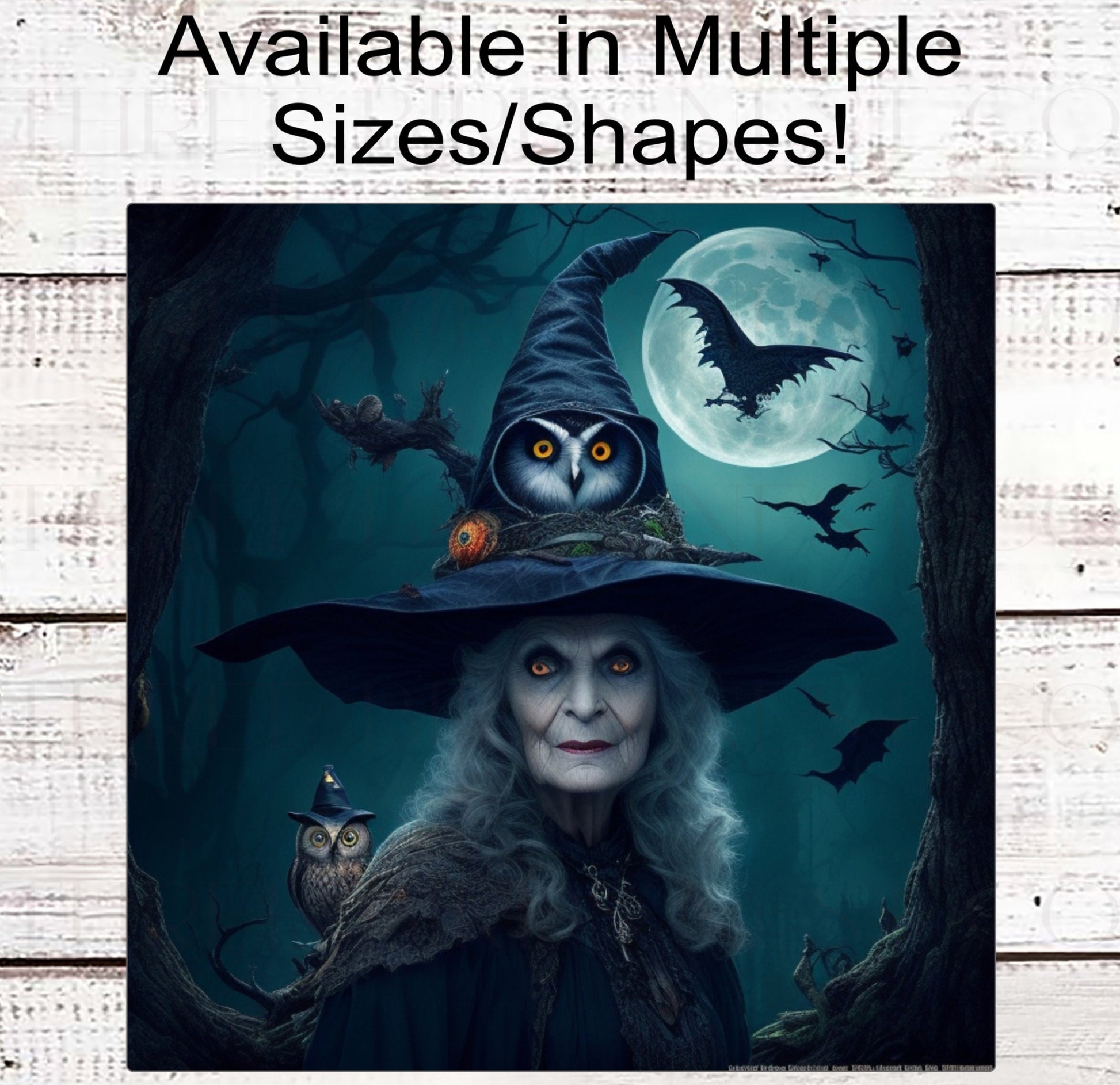 Halloween Witch Wreath Sign - Owl Decor - If the Shoe Fits - Spooky Halloween Decor - Haunted Forest