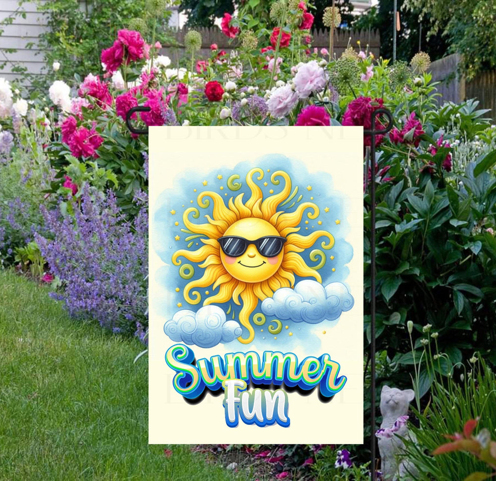 A smiling Summer Sun with Summer Fun.