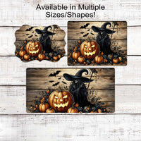 Halloween Witch Wreath Sign - Rustic Halloween - Spooky Decor - If the Shoe Fits