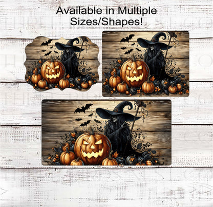 Halloween Witch Wreath Sign - Rustic Halloween - Spooky Decor - If the Shoe Fits