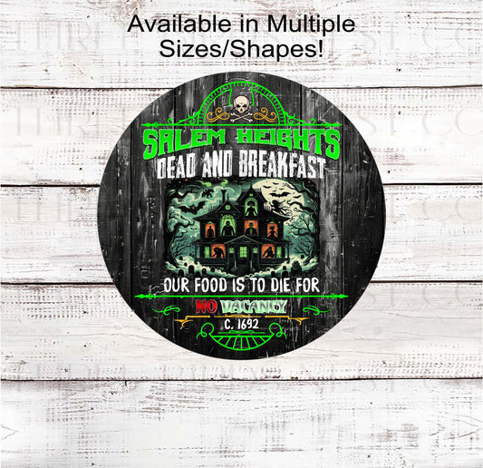 Salem Heights Dead and Breakfast awaits you! This Haunted House is already occupied and their food is to die for!