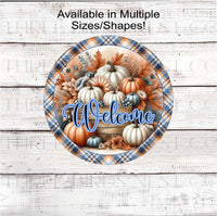 
              An adorable Fall Wreath Sign featuring beautiful Fall colors with blue and a Welcome message. This ribbon will match Sams Club Fall 2024 Ribbon.
            