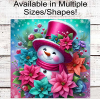 
              Snowman Sign - Snowman Welcome Sign - Welcome Wreath Sign - Snowflakes Sign - Winter Welcome Sign - Welcome Wreath Signs
            