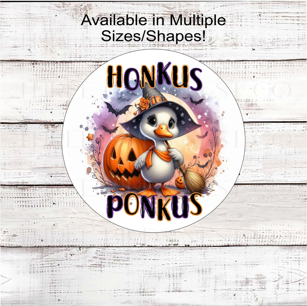 A HONKUS PONKUS Halloween Witch Goose