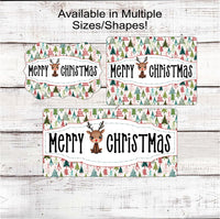 
              Christmas Wreath Signs - Believe in the Magic Sign - Santa Signs - Santas Sleigh - Reindeer Sign - Christmas Signs - Merry Christmas Sign
            