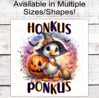 
              Honkus Ponkus Halloween Wreath Sign - Witch Goose - Funny Halloween - Hocus Pocus
            