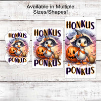 
              Honkus Ponkus Halloween Wreath Sign - Witch Goose - Funny Halloween - Hocus Pocus
            