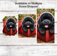 
              Black Newfoundland Dog Wreath Sign - Everyday Wreath Sign - Newfie Dog Lover - Pet Signs
            