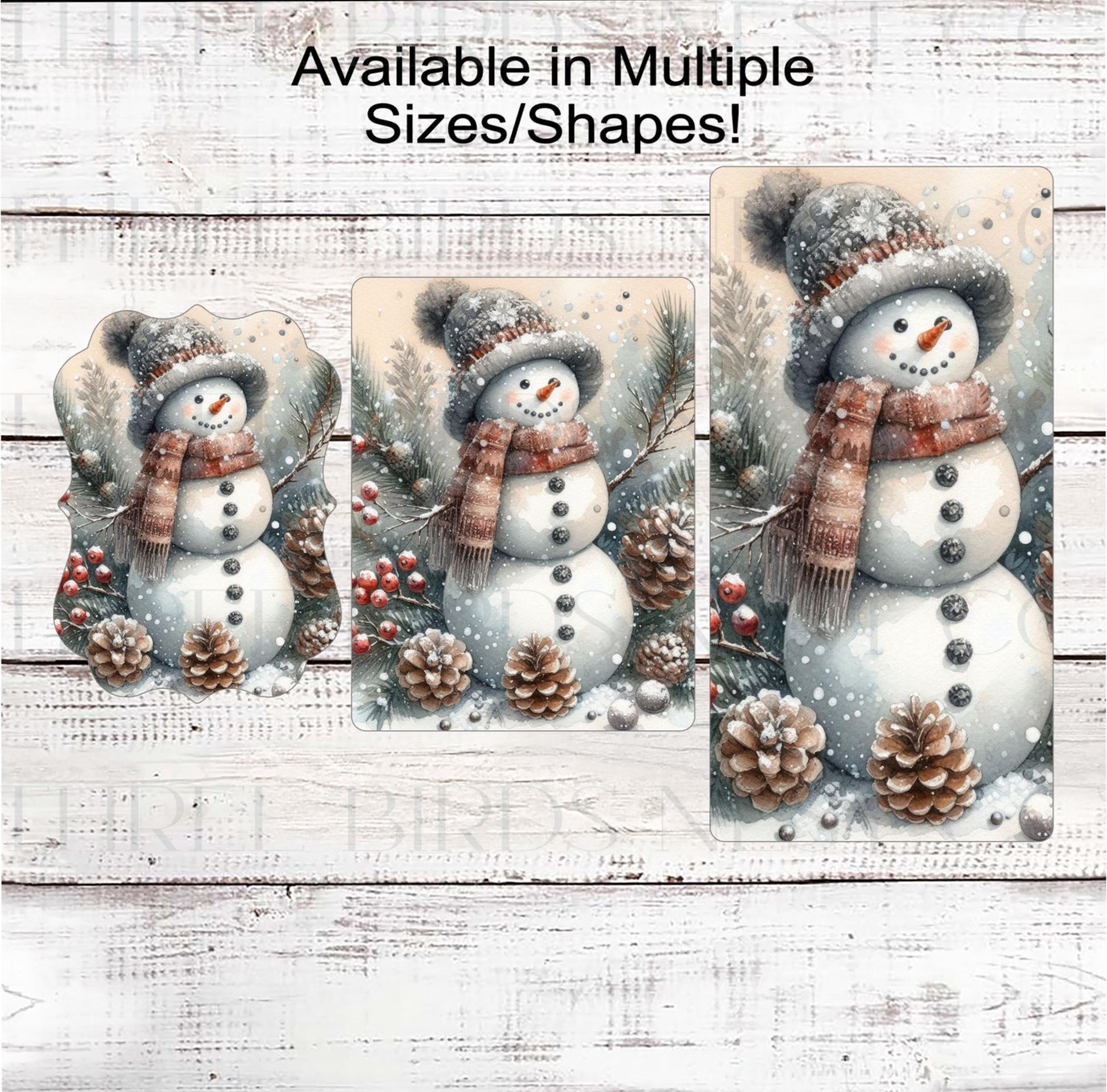 Snowman Wreath Sign - Winter Wonderland - Rustic Christmas